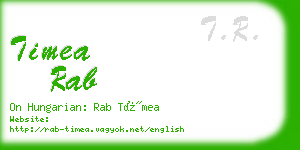 timea rab business card